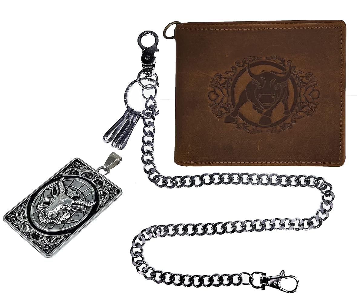 Amazon.com: ABC STORY Mens Retro Small Genuine Leather Texas